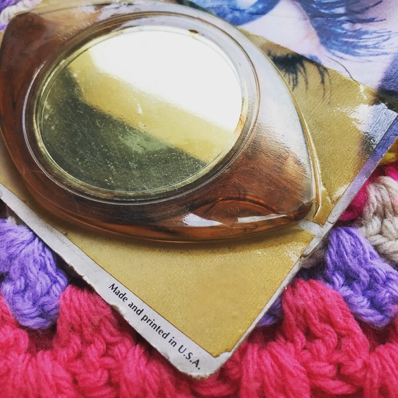 SOLD vintage 70s deadstock Gemineye purse mirror - Picture 2 of 4